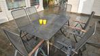 Mooie Tuinset - 6 Zitplaatsen, Gebruikt, 6 zitplaatsen, Aluminium, Ophalen of Verzenden
