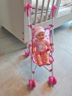 Speelgoed buggy met newborn, Kinderen en Baby's, Speelgoed | Poppen, Ophalen of Verzenden, Zo goed als nieuw, Babypop