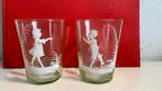 Oude Mary Gregory glaasjes., Ophalen of Verzenden