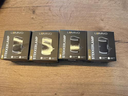 3x Lunivo stekker lampjes, Huis en Inrichting, Lampen | Wandlampen, Nieuw, Kunststof, Ophalen of Verzenden