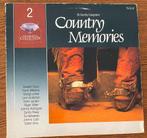 LP County Memories 28 Country Evergreens Dubbel LP, Ophalen of Verzenden, Zo goed als nieuw, 12 inch