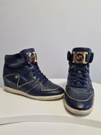Michael Kors wedge sneakers mini sleehak leer blauw maat 38, Gedragen, Blauw, Ophalen of Verzenden, Sneakers of Gympen