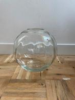 Glazen bol vaas, Huis en Inrichting, Woonaccessoires | Vazen, Minder dan 50 cm, Glas, Gebruikt, Ophalen