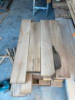 Eikenhouten balkjes, Doe-het-zelf en Verbouw, Hout en Planken, Ophalen, Minder dan 25 mm, Eiken, Zo goed als nieuw