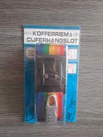Kofferriem en cijferhangslot, Ophalen of Verzenden, Nieuw, Slot