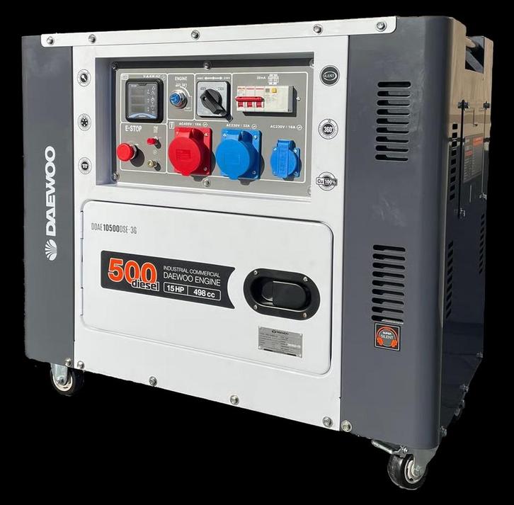 Daewoo DDAE10500DSE-3G Diesel Generator! Goedkoopste van NL!, Doe-het-zelf en Verbouw, Aggregaten, Nieuw, Dieselolie, Ophalen of Verzenden