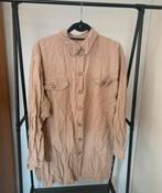Vintage linnen dames blouse maat 50, Kleding | Dames, Grote Maten, Verzenden, Zo goed als nieuw, Vintage, Blouse of Tuniek