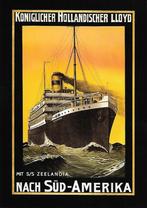 s.s. ZEELANDIA van de KONINKLIJKE HOLLANDSCHE LLOYD, Verzamelen, Ophalen of Verzenden, Nieuw, Motorboot, Kaart, Foto of Prent