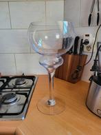 Elegante mooie Glazen Vaas, Ophalen, Wit, Minder dan 50 cm, Glas