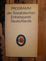 Programma SED - Oost-Duitsland, Ophalen of Verzenden, 20e eeuw of later, Gelezen, SED