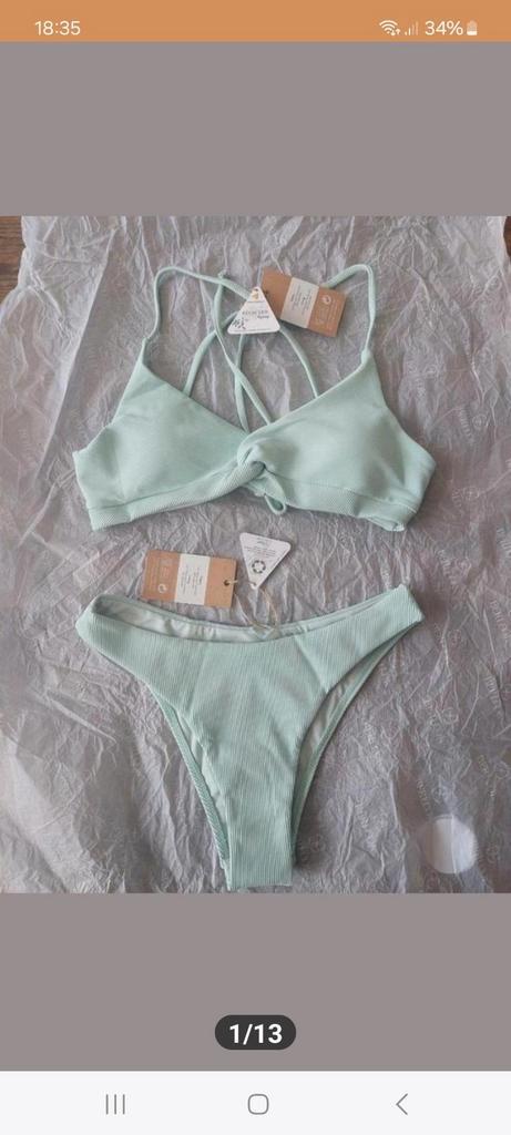 Nieuw! Berlook bikini cyan maat M/S, Kleding | Dames, Badmode en Zwemkleding, Nieuw, Bikini, Groen, Ophalen of Verzenden
