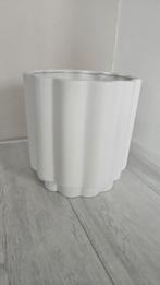 Witte Bloempot/Plantenpot - 30cm, Ophalen of Verzenden, Zo goed als nieuw