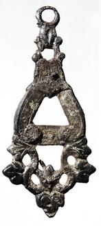 Hanger of boeksluiting 42,4x18,7mm NL  a964, Antiek en Kunst, Antiek | Koper en Brons, Ophalen of Verzenden