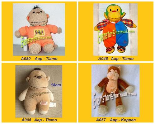 Aap aapje Tiamo Koppen Evora Unitoys Sunkid ea merken, Kinderen en Baby's, Speelgoed | Knuffels en Pluche, Zo goed als nieuw, Overige typen