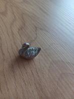 Charmante zilverlook miniatuur zwaan oud antiek, Ophalen of Verzenden