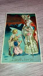 Oude ansichtkaart Sinterklaas Vive St. Nicolas 1922, Ophalen of Verzenden, 1920 tot 1940, Gelopen