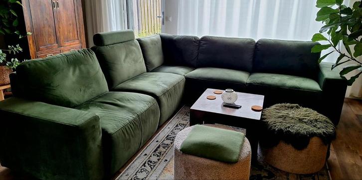 Hoekbank te koop, Huis en Inrichting, Banken | Complete zithoeken, Zo goed als nieuw, Ophalen