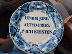 Makkum Fries Aardewerk Bord - Ienris Jong, Ophalen of Verzenden