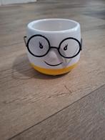 Klein bloempotje met bril - uniek en grappig!, Rond, Binnen, Ophalen of Verzenden, Zo goed als nieuw