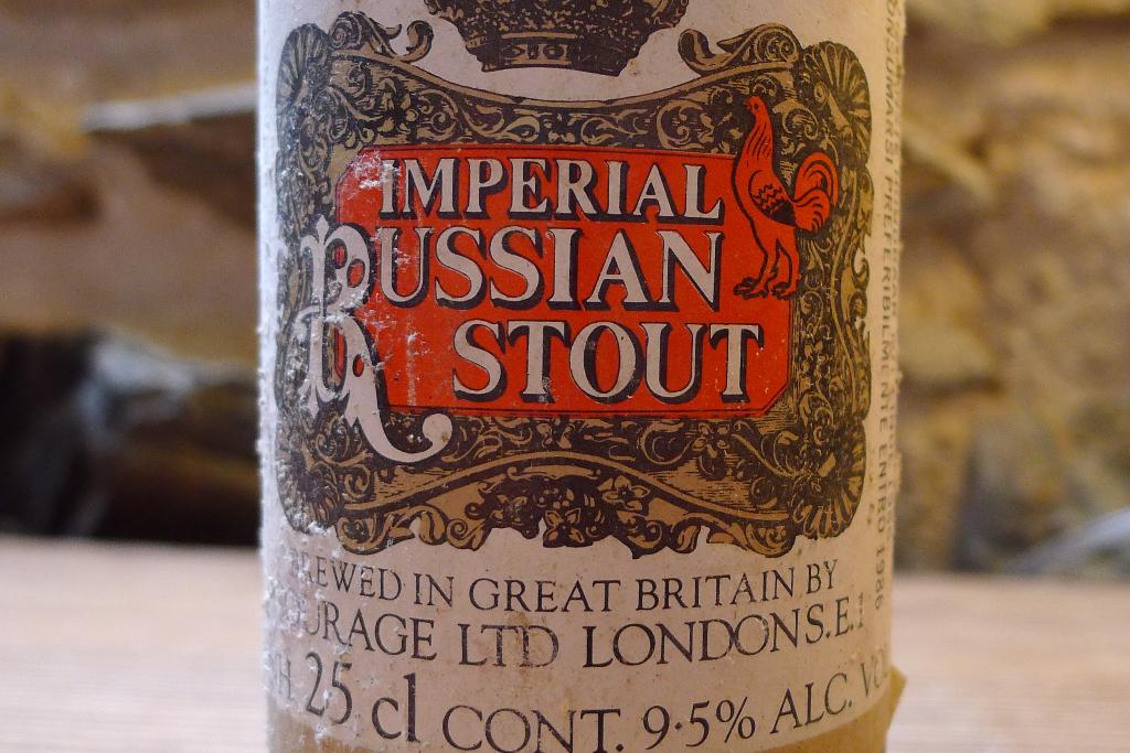 Imperial Russian Stout 1983 vol flesje (U.K.), Verzamelen, Ophalen of Verzenden, Zo goed als nieuw, Flesje(s), Overige merken