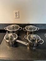 Sola 4-delige pannenset, Ophalen, Gebruikt, Rvs, Pannenset