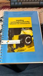 Inleiding werktuigbouwkundig tekenen en construeren, Wiebe de Bruijn, Ophalen of Verzenden, Zo goed als nieuw, Bouwkunde