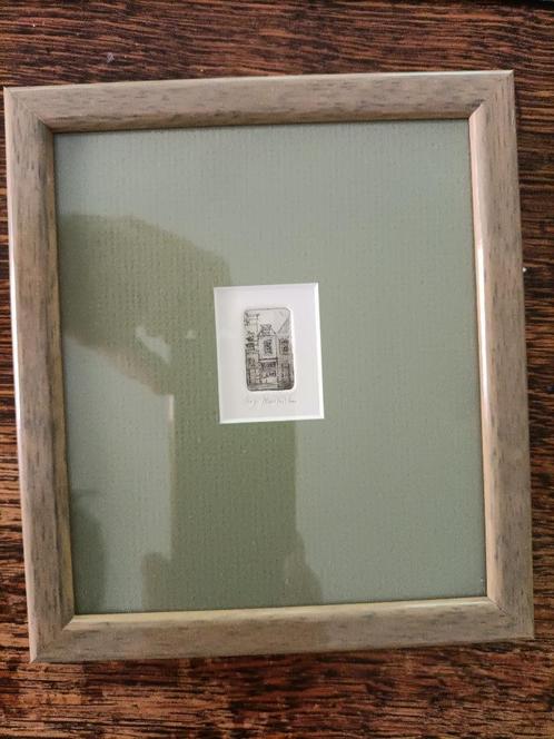Mini Ets echt leuk in prijs verlaagt, Antiek en Kunst, Kunst | Etsen en Gravures, Ophalen of Verzenden