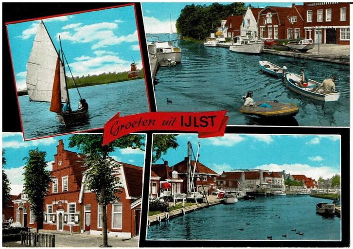 Ansichtkaart IJlst, haven,, Verzamelen, Ansichtkaarten | Nederland, Gelopen, Noord-Brabant, 1960 tot 1980, Ophalen of Verzenden