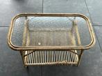 Rotan bijzettafel ibiza style, Minder dan 55 cm, Rond, Hout, Ophalen