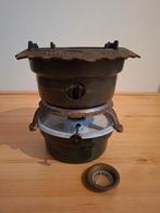 vintage groen petroleumstel met één pit, Ophalen of Verzenden