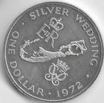 1  dollar  1972  Bermuda. km. 22 a  unc, Postzegels en Munten, Munten | Amerika, Zilver, Ophalen of Verzenden, Losse munt, Midden-Amerika