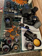 Verzameling analoog K-vatting fototoestellen en lenzen., Ophalen of Verzenden, 1960 tot 1980, Lens of Lenzen