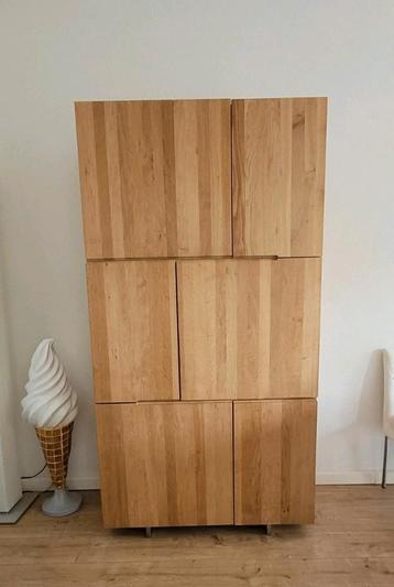 Kast Quartz - opbergkast - eiken hout beschikbaar voor biedingen