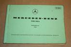 Mercedes Benz Type 190 B - Catalogus 1959 !!, Ophalen of Verzenden
