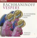 Rachmaninov - Vespers / Nikolai Korniev = 5,99, Cd's en Dvd's, Ophalen of Verzenden, Classicisme, Zo goed als nieuw, Kamermuziek