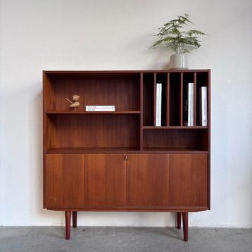 VINTAGE | BOEKENKAST | KLEP | DEENS | TEAK | LP beschikbaar voor biedingen