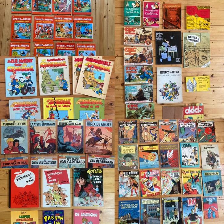 Absurde humor strips stripverhalen stripalbums jaren 80, Boeken, Stripboeken, Gelezen, Meerdere stripboeken, Ophalen of Verzenden