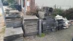 Terras/tuin beton blokken, Tuin en Terras, Tegels en Klinkers, Ophalen, Gebruikt, 5 tot 10 m², Beton