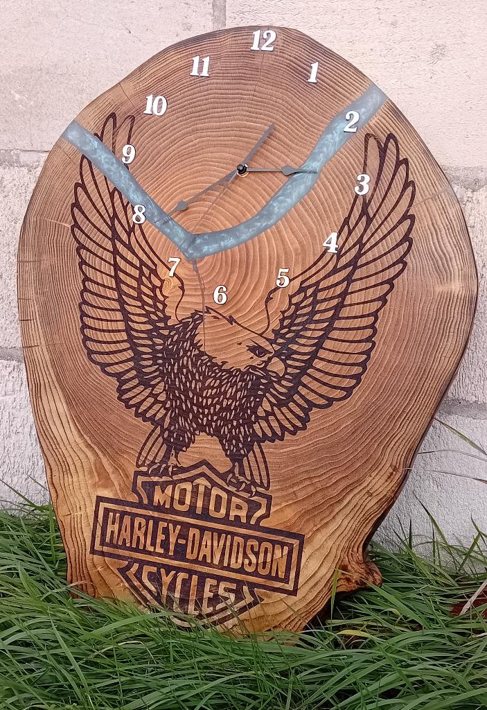 Klok Harley Davidson, Ophalen, Nieuw, Analoog, Wandklok