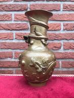 koperen Chinese DRAKEN vaas, Antiek en Kunst, Ophalen of Verzenden