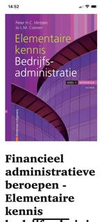 Elementaire kennis Bedrijfsadministratie deel 1 werkboek, Boeken, Studieboeken en Cursussen, Peter H. C. Hintzen, Zo goed als nieuw