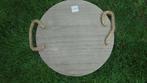 zgan rond houten serveerplank, doorsnee 35H5cm, Ophalen of Verzenden, Zo goed als nieuw