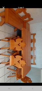 Zeer mooie massieve eethoek, Huis en Inrichting, Ophalen, Zo goed als nieuw, Rechthoekig, 50 tot 100 cm