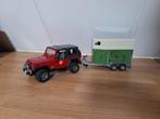 Bruder jeep met trailer, Ophalen of Verzenden