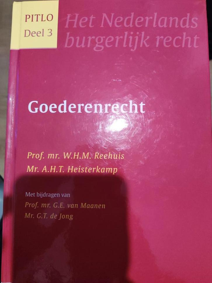 Pitlo Goederenrecht Deel 3 - Burgerlijk Recht, Boeken, Studieboeken en Cursussen, Gelezen, WO, Alpha, Ophalen of Verzenden