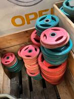 10 x Bodypump set stangen met schijven, Sport en Fitness, Fitnessmaterialen, Ophalen, Gebruikt, 14 x, Set