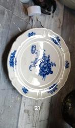 Vintage Blauw Bloem Bord villery boch, Antiek en Kunst, Antiek | Porselein, Ophalen of Verzenden