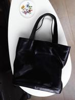 Te koop: Mooie leren zwarte handtas van het merk FRATELLI!, Ophalen of Verzenden, Zo goed als nieuw, Zwart, Handtas