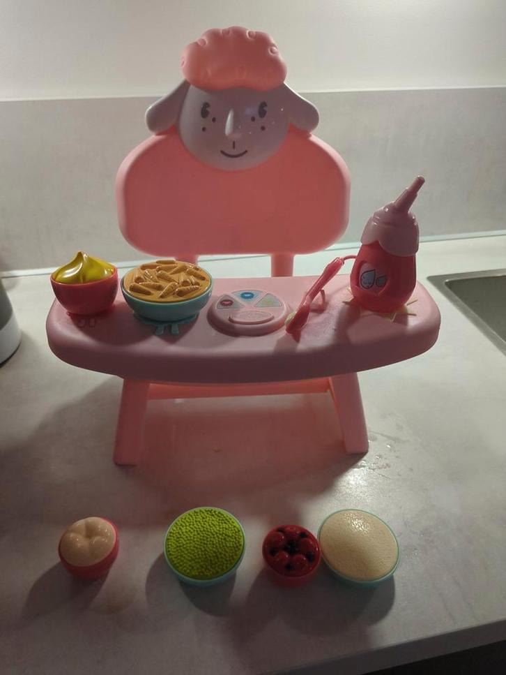 Baby Annabel Lunch Tafeltje, Kinderen en Baby's, Speelgoed | Poppen, Gebruikt, Babypop, Ophalen of Verzenden