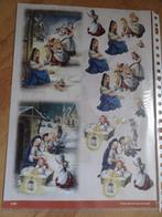 k62 KE08 kerst kinderen kerststal knipvel, Ophalen of Verzenden, Nieuw, Kerst, Knipvel
